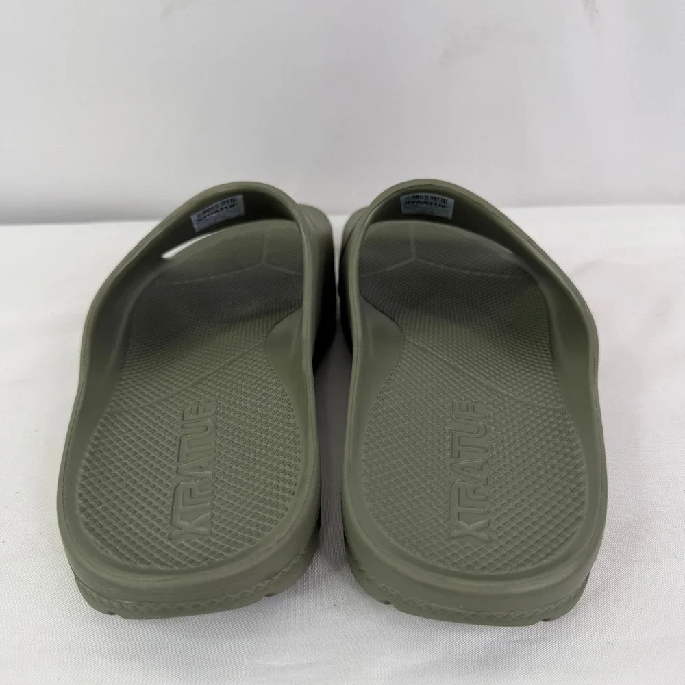 XTRATUF Mens Apres Fish Sandal Olive Green BioLite Slide XAFH300 Size 10M